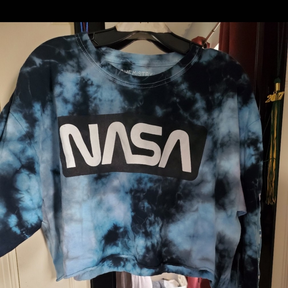 NASA Long Sleeve Crop Top